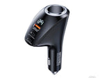 Fast Car Charger with Digital Display – 3 Output Ports