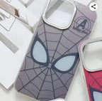 Protective Apple iPhone Back Cover - iPhone 14 Superhero Character Silver Metallic Icon Case