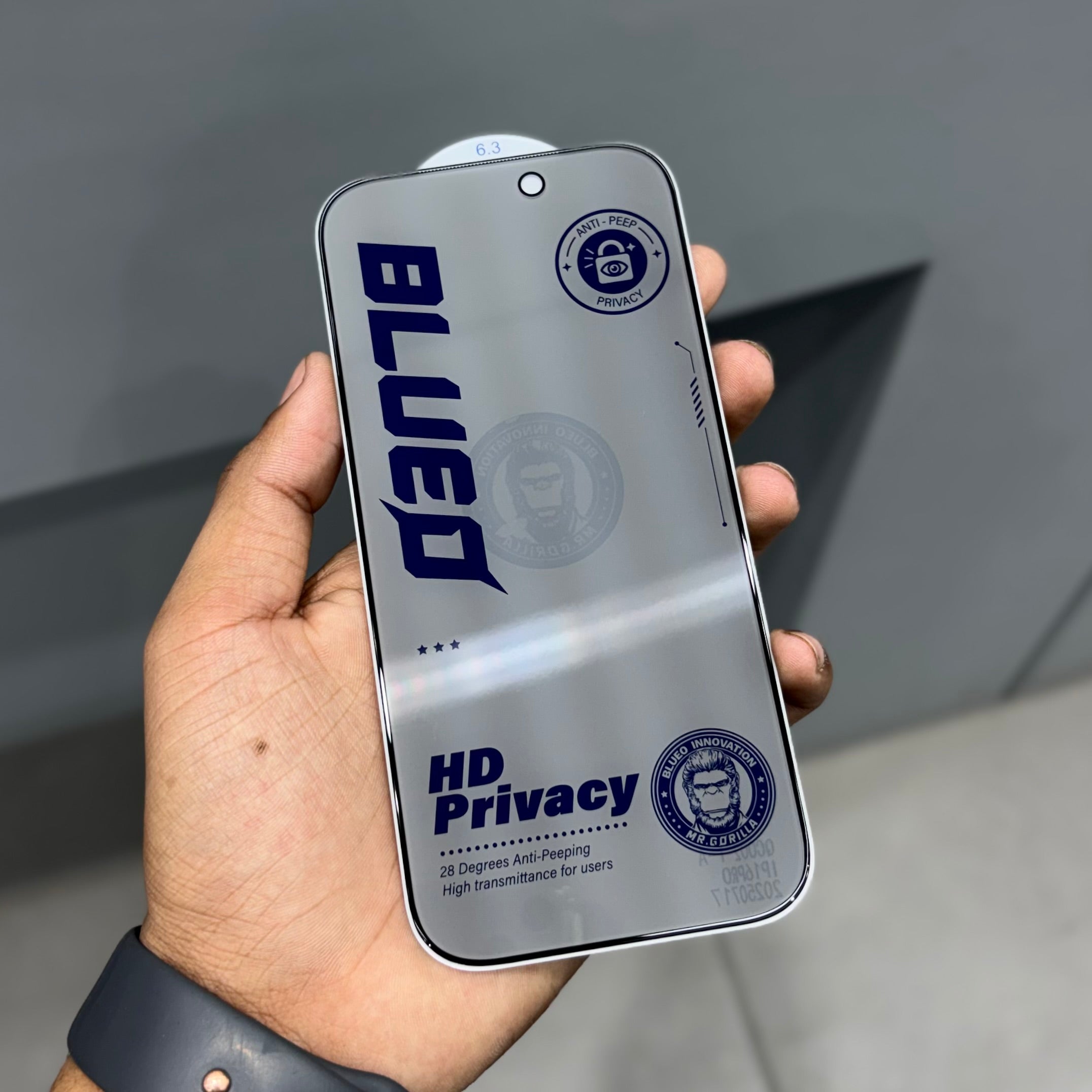 BLUEO HD PRIVACY GLASS ( No. 2551 ) Mobile Case by CoverMeUp - Style 2