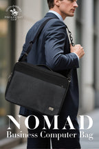 Santa Barbara Polo Matte PU Leather Macbook Bag For Macbook 13 Inch, 14 Inch (iPad 12.9, 13inch) (Black)