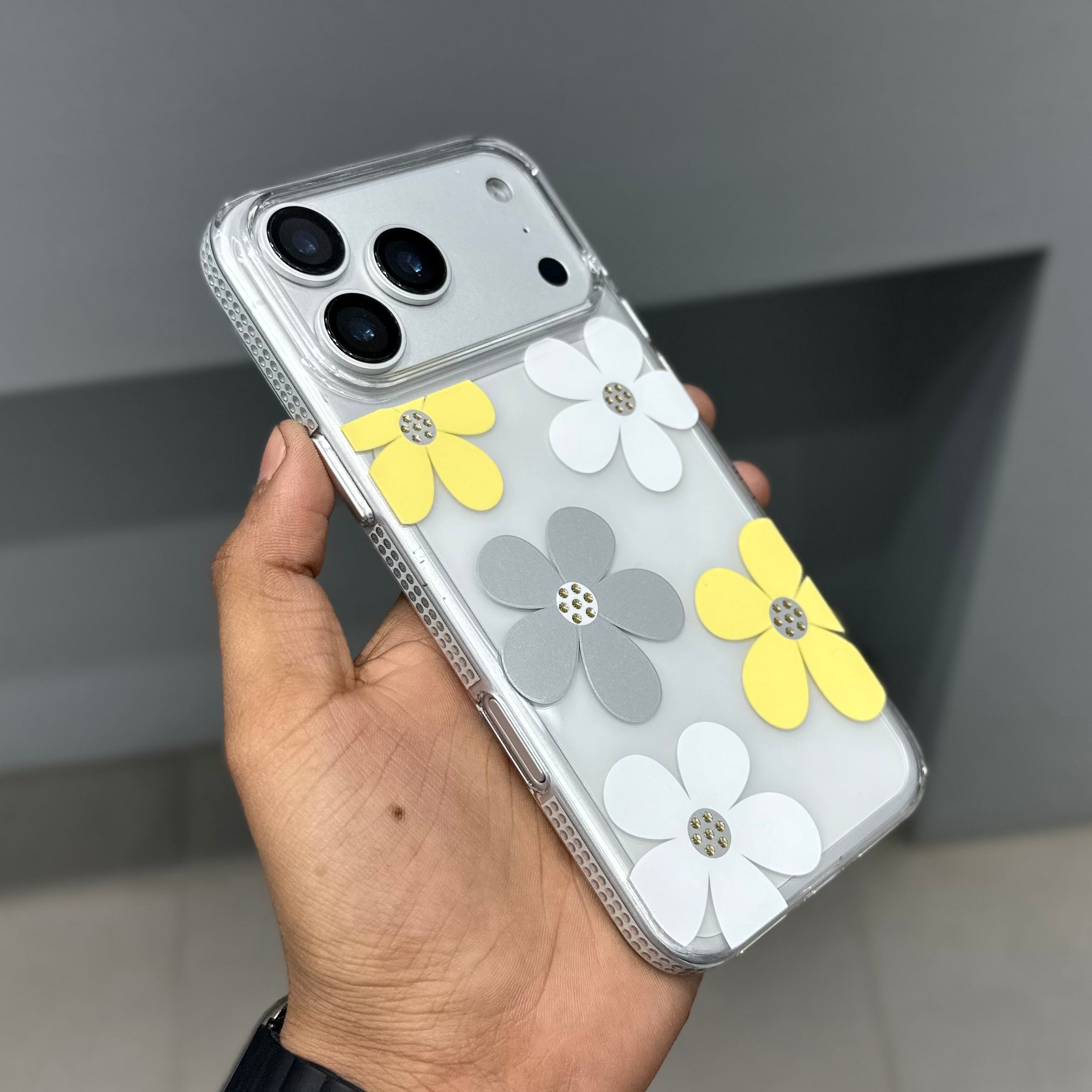 COME FLOWER CASE - WHITE - YELLOW ( No. 2976 )