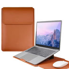 FlexiFold Multifunctional Leather Laptop Liner Bag Mobile Case by CoverMeUp