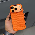 LUXO CARBON CASE - ORANGE ( No. 2495 ) Mobile Case by CoverMeUp