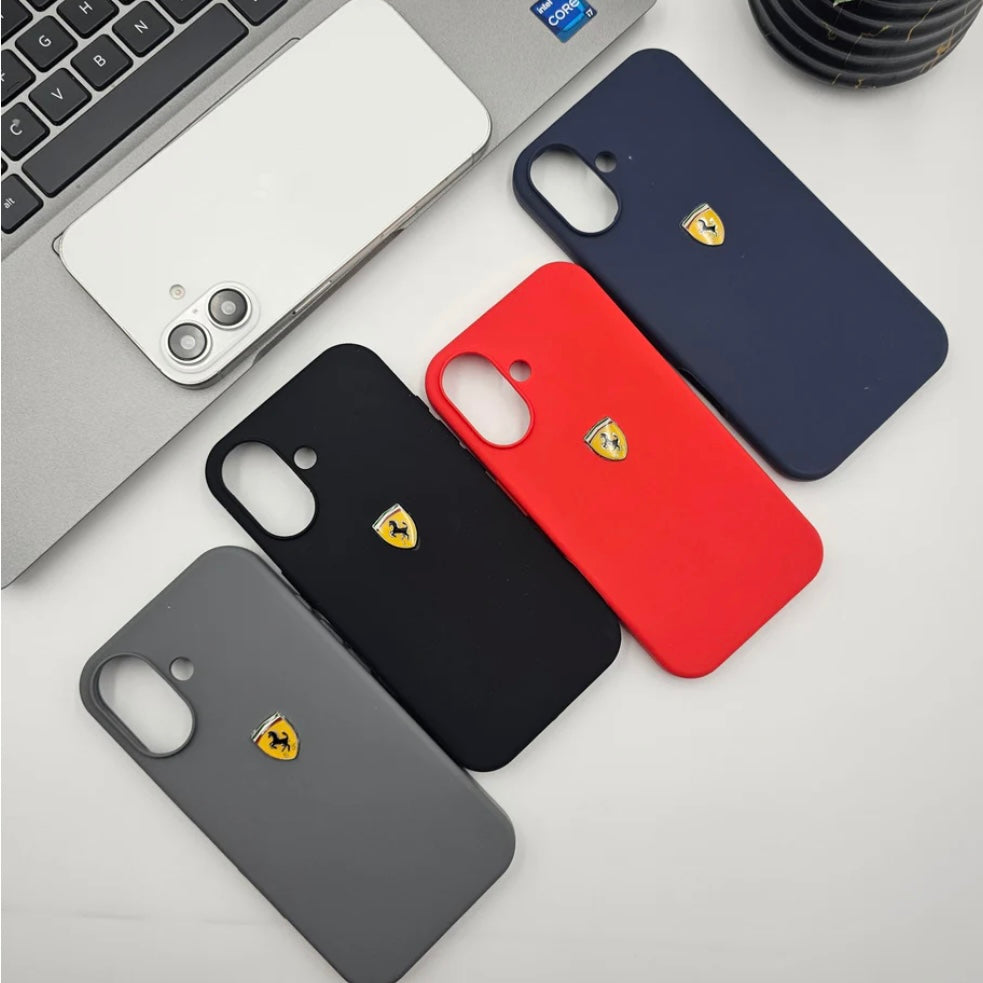 Protective Apple iPhone Back Cover - Premium Silicone Solid Hard Case for iPhone