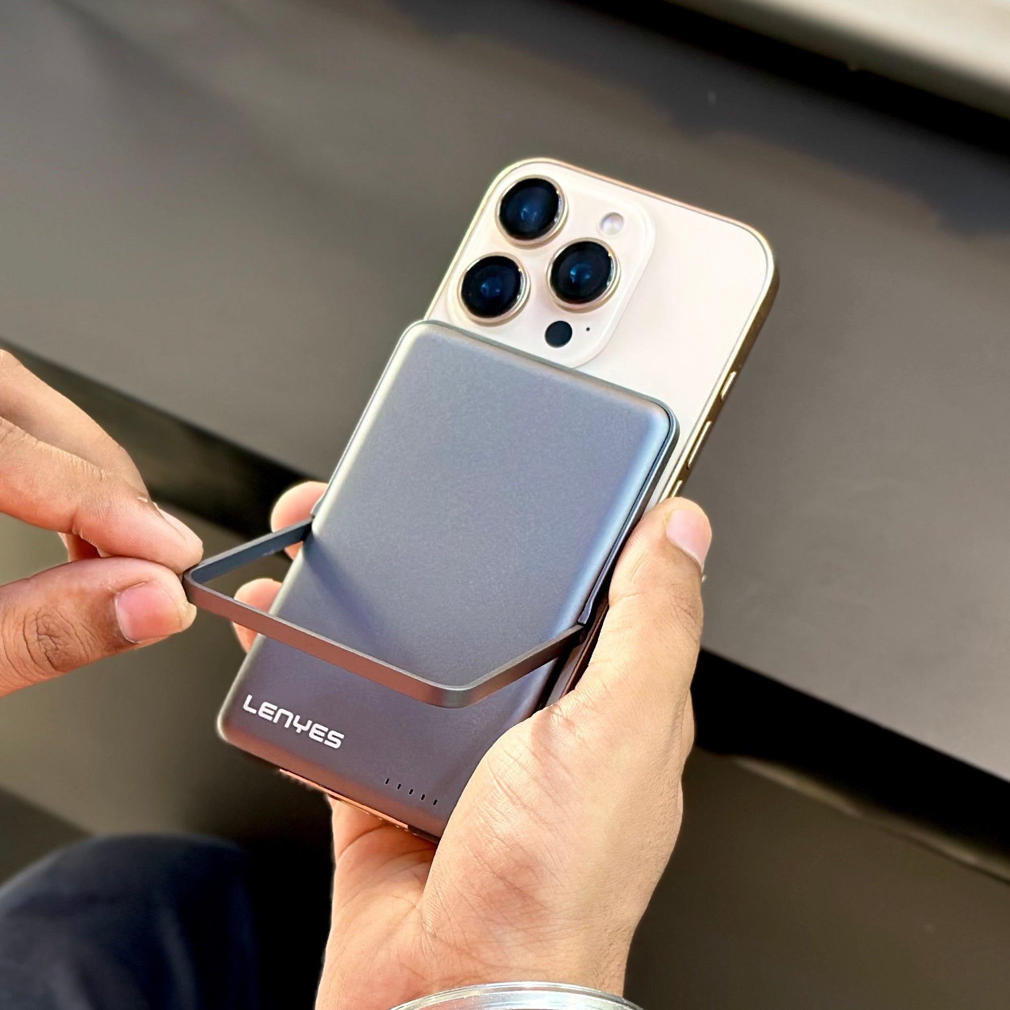 Lenyes Slimmest Magsafe Power Bank 5k PW038D ( No.1012 ) Mobile Case by CoverMeUp - Style 2