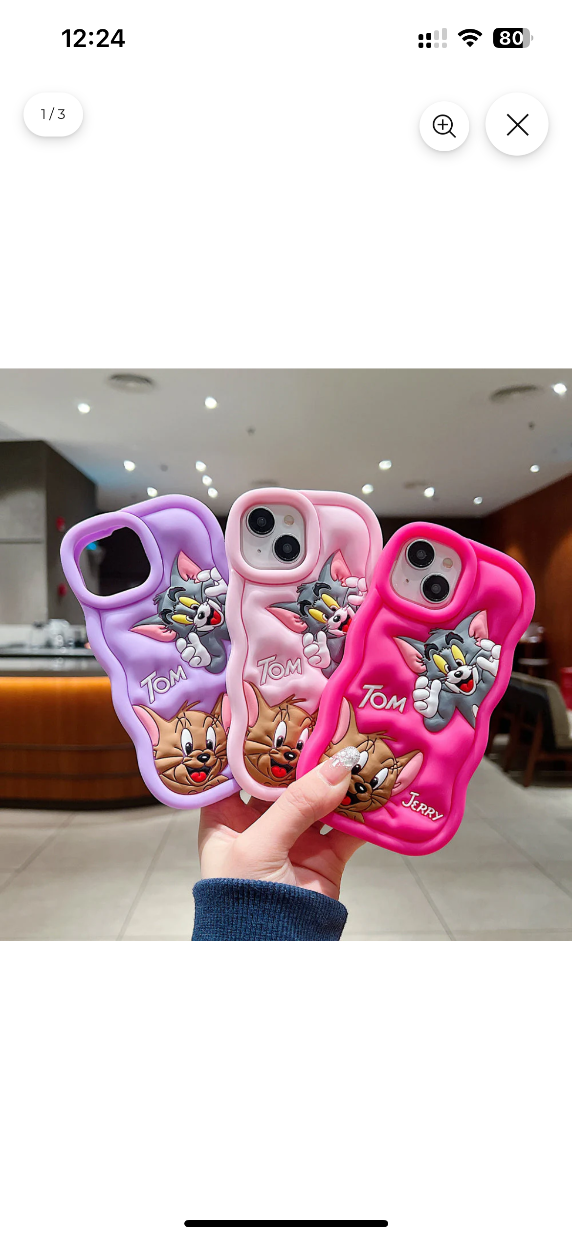 Soft Silicone 3D Cute Cartoon Full Protective Case Compatible with iPhone