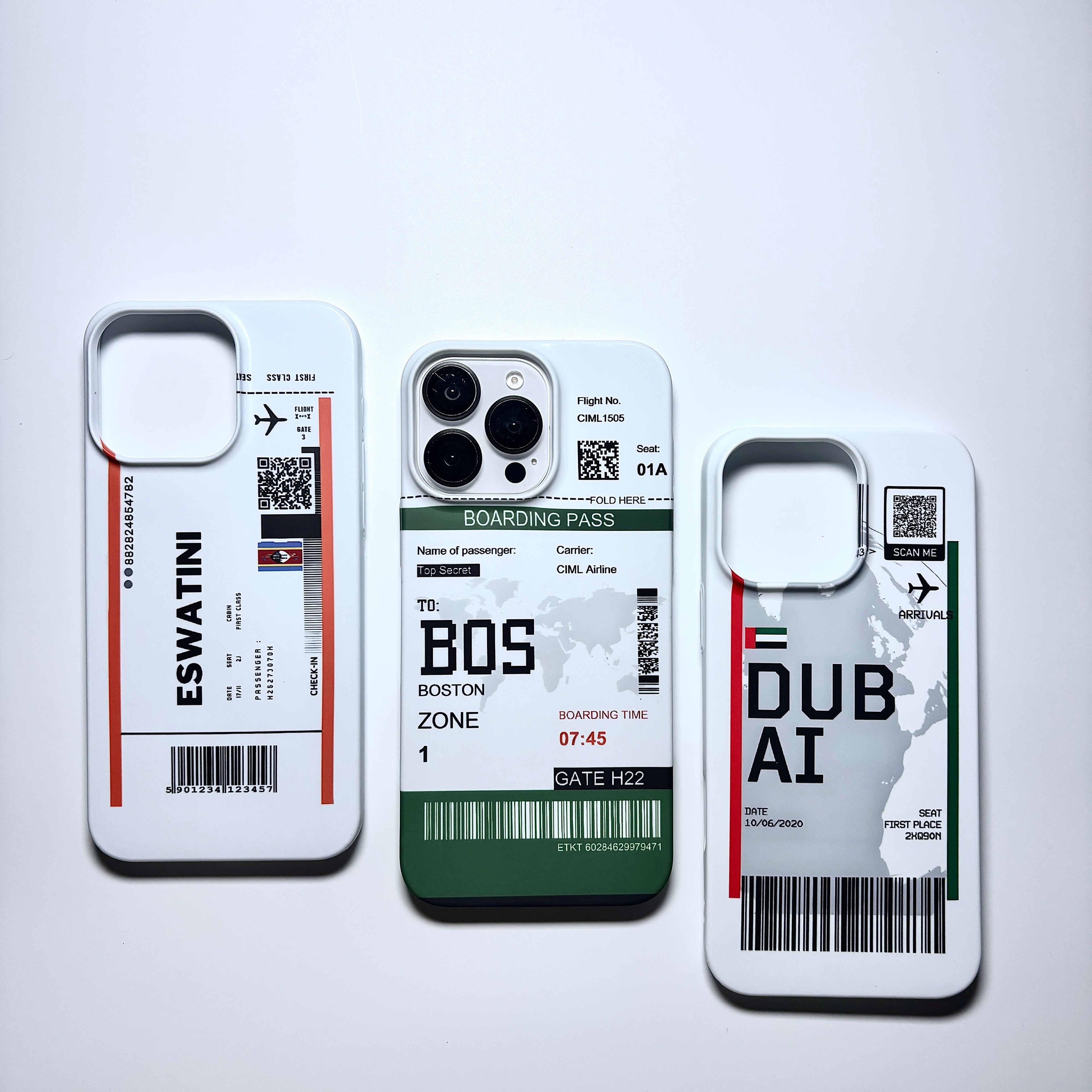 Protective Apple iPhone Back Cover - Bon Voyage Printed iPhone Case - Style 3