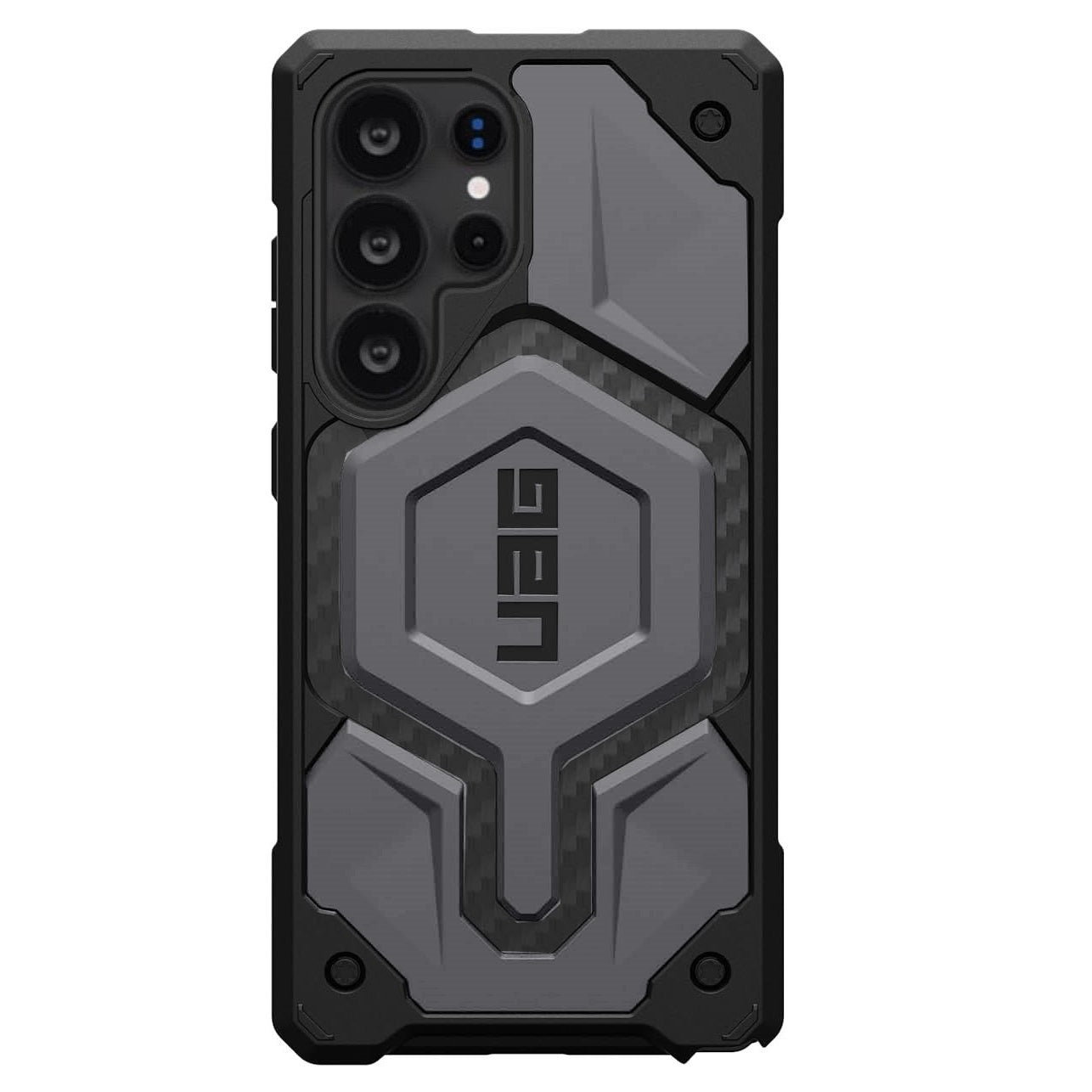 Samsung Galaxy S25 Ultra UAG Monarch Pro Carbon Protective Case with MagSafe - Gray Mobile Case by CoverMeUp