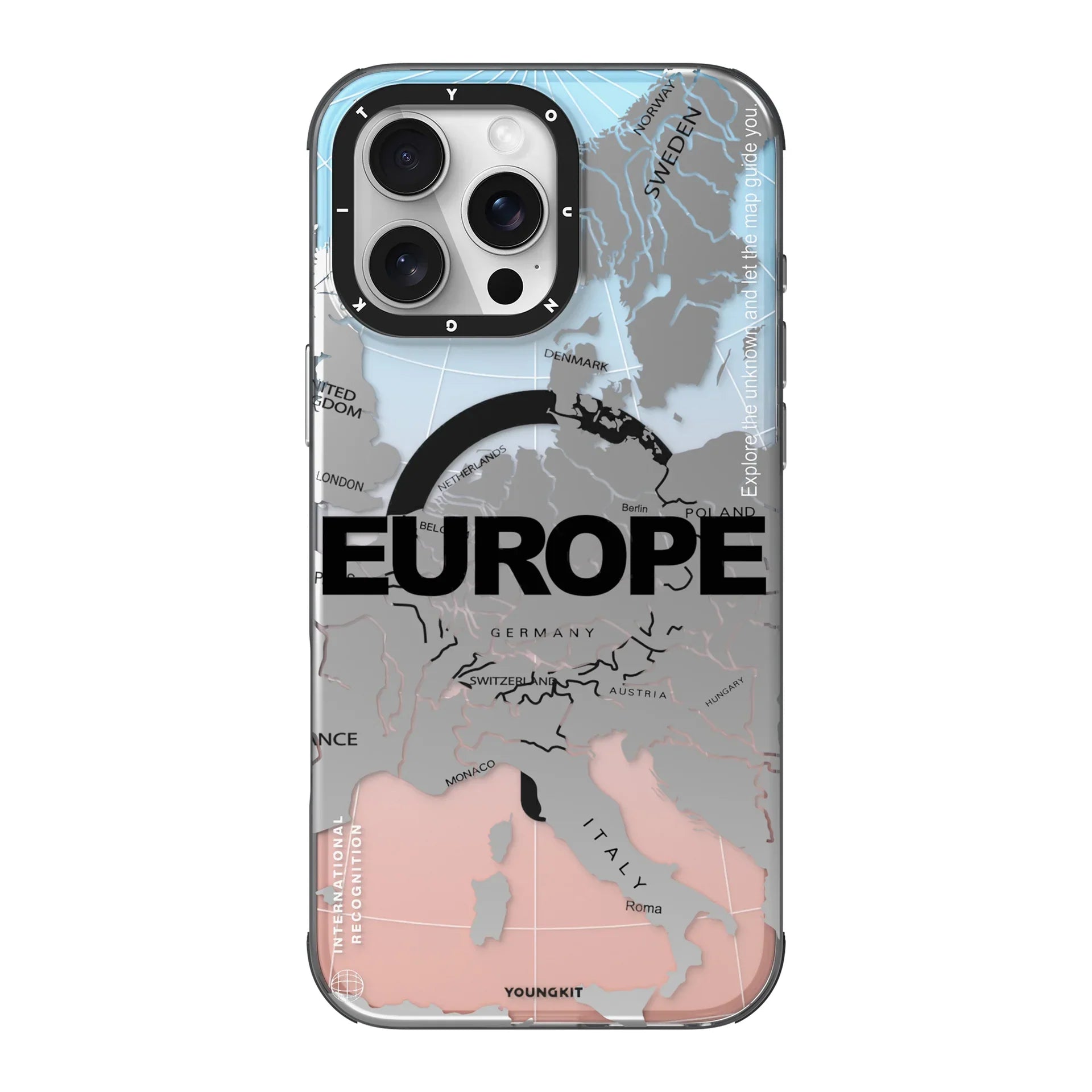 Youngkit International Series EUROPE Designer Matte Finish Case for iPhone 16 Pro Max