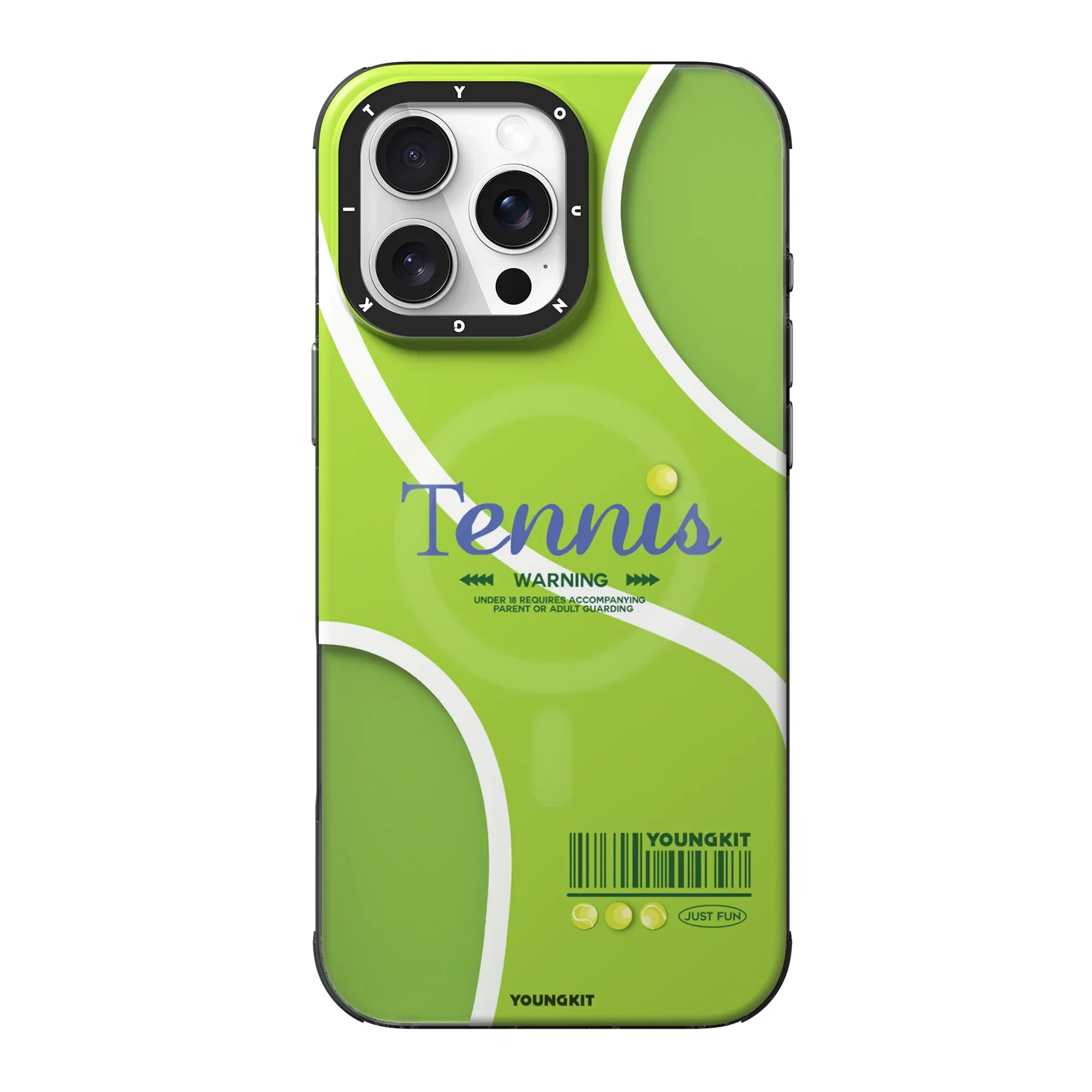 Protective Apple iPhone Back Cover - Youngkit Sports Series Tennis Designer Matte Finish Case for iPhone 16 Pro Max