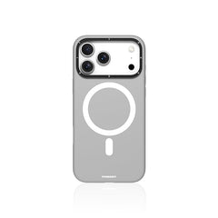 iPhone 17 Pro Max Case | YOUNGKIT Gel Creme Liquid Silicon Camera Stand Series (GREY)