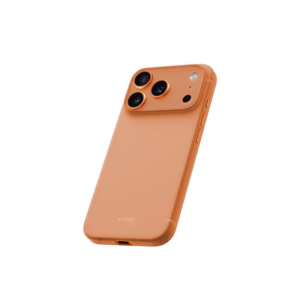 KZDOO Air Skin Ultra Slim Case for iPhone 17 Pro Max (Orange)