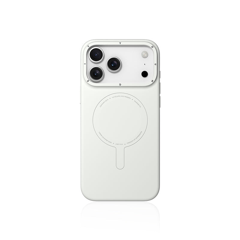 YOUNGKIT Morandi Silicon Case for iPhone 17 Pro Max (WHITE)