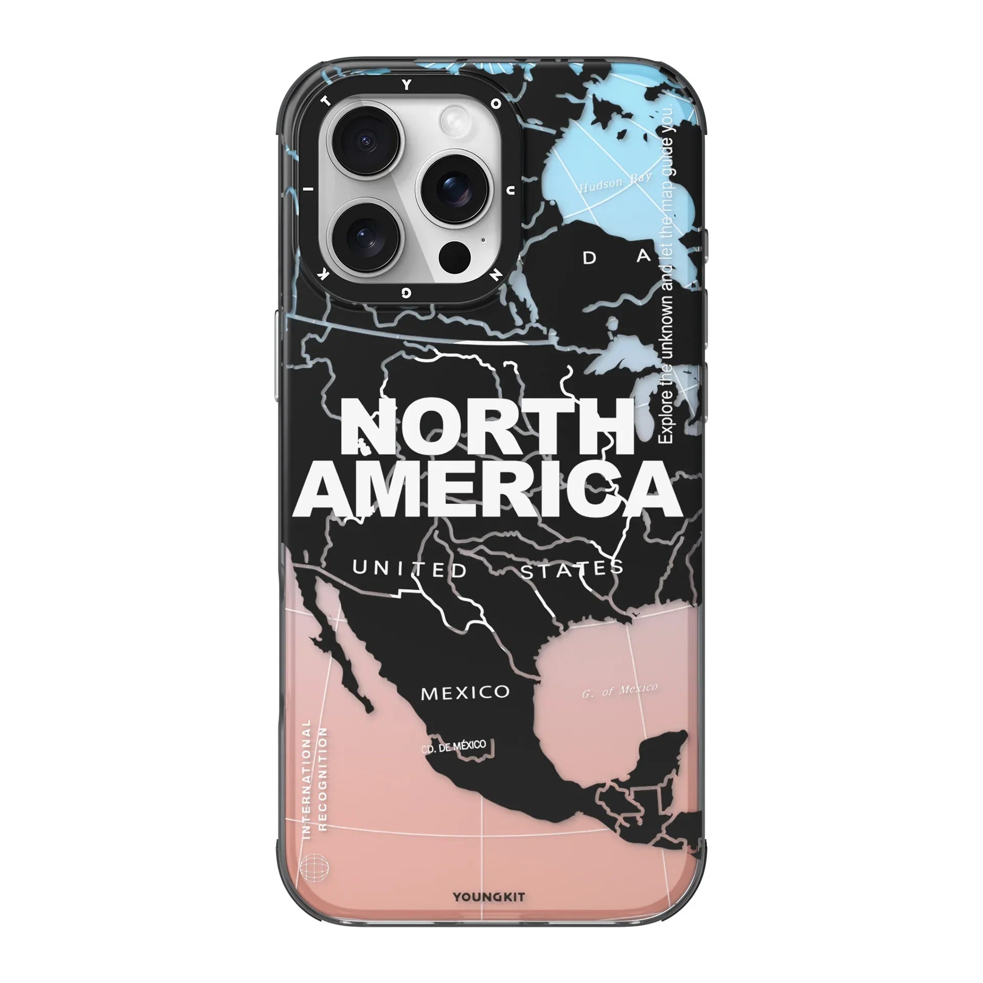 Protective Apple iPhone Back Cover - Youngkit International Series NORTH AMERICA Designer Matte Finish Case for iPhone 16 Pro Max