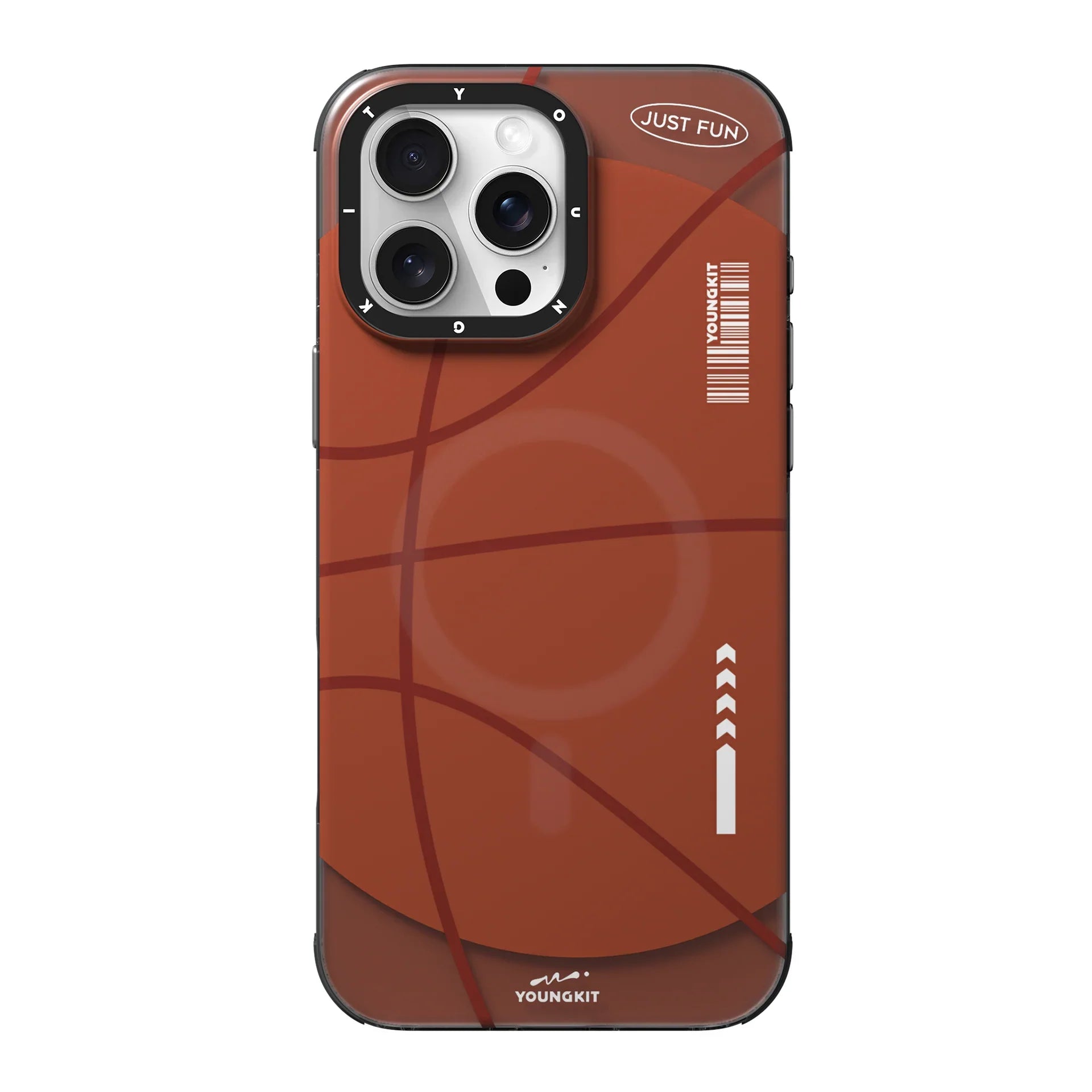 Protective Apple iPhone Back Cover - Youngkit Sports Series BasketBall Designer Matte Finish Case for iPhone 16 Pro