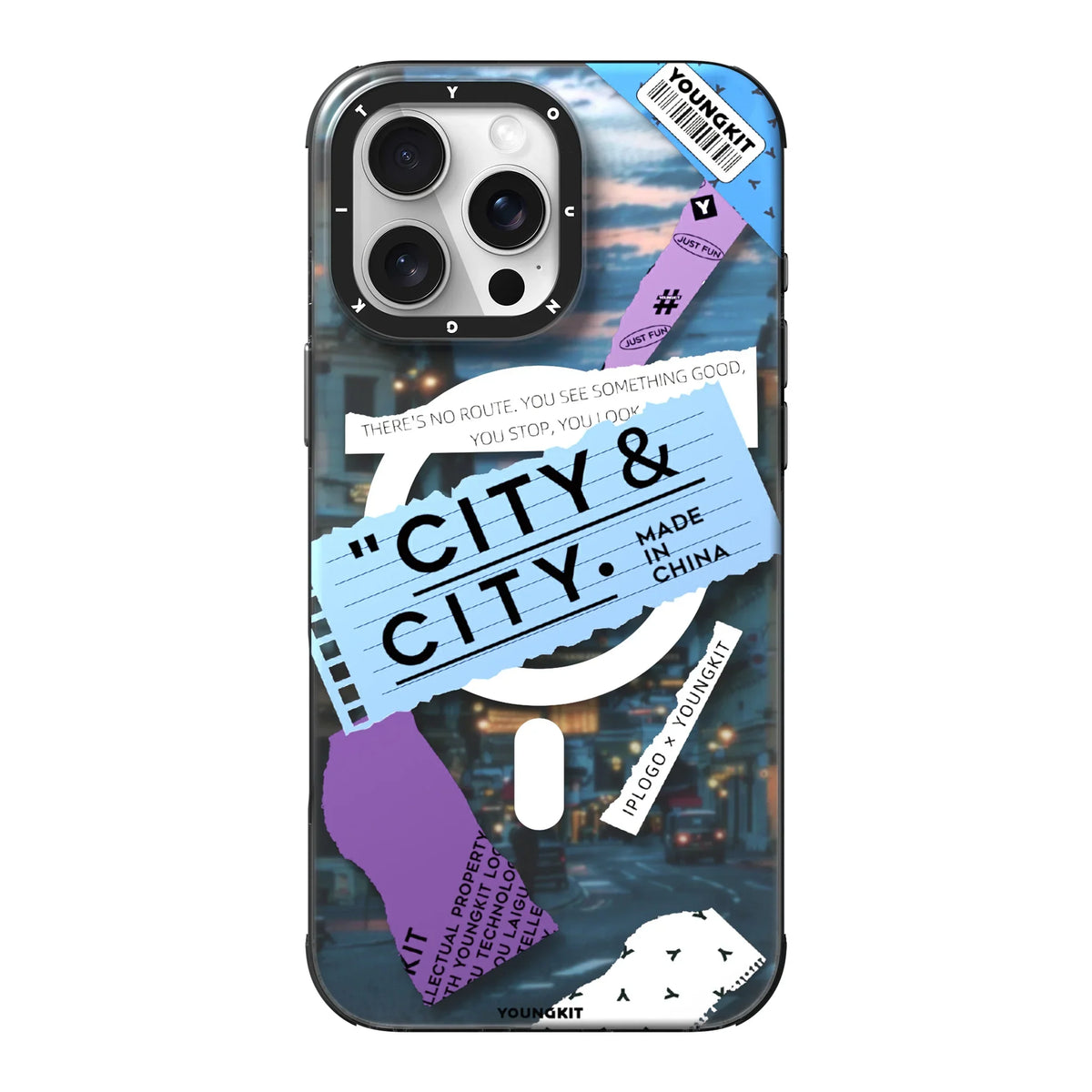 YOUNGKIT City Series Where Urban Vibes Stick City Sunset Case for iPhone 16 Pro