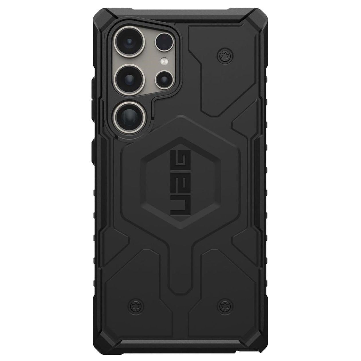 Samsung Galaxy S24 Ultra Pathfinder Series Ragged Armor Protective MagSafe Case - Black Mobile Case by CoverMeUp