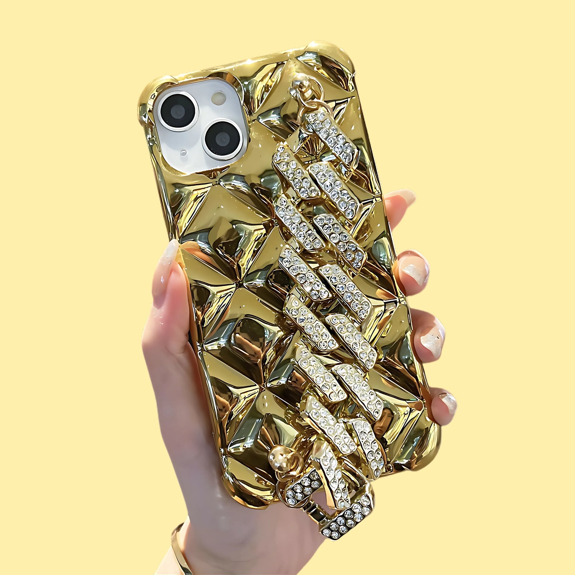 Diamond District: Gold Mobile Case by CoverMeUp - Style 2