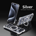 Protective Apple iPhone Back Cover - Rotating Bracket Shell Luxury Design Case for iPhone - Style 3