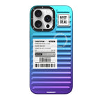 Protective Apple iPhone Back Cover - YOUNGKIT Aurora Luggage Series True Colour Case for iPhone 16 Pro Max (Ultramarine Blue Fantasy)