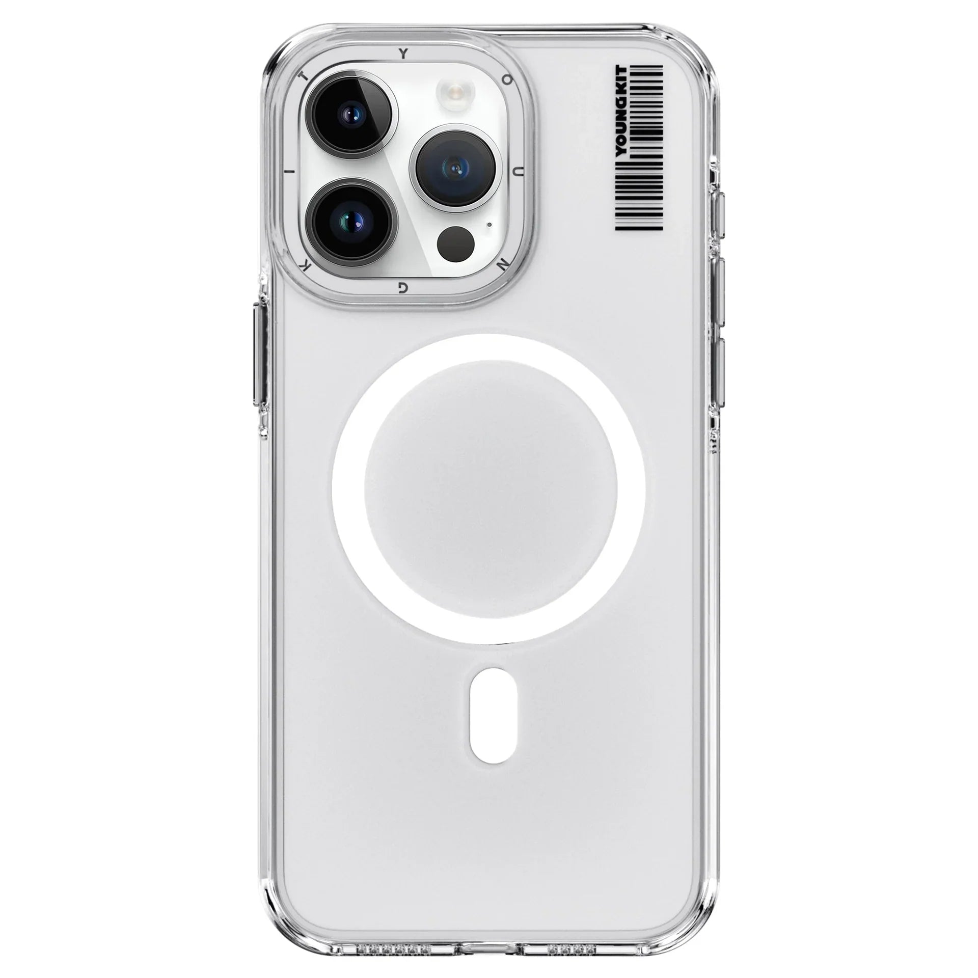 Protective Apple iPhone Back Cover - YOUNGKIT Transparent Crystal Shield - Non Yellowing Case for iPhone 16 Pro (Transparent)