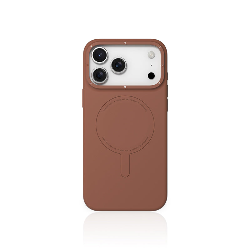 YOUNGKIT Morandi Silicon Case for iPhone 17 Pro Max / 18 Pro Max (BROWN)