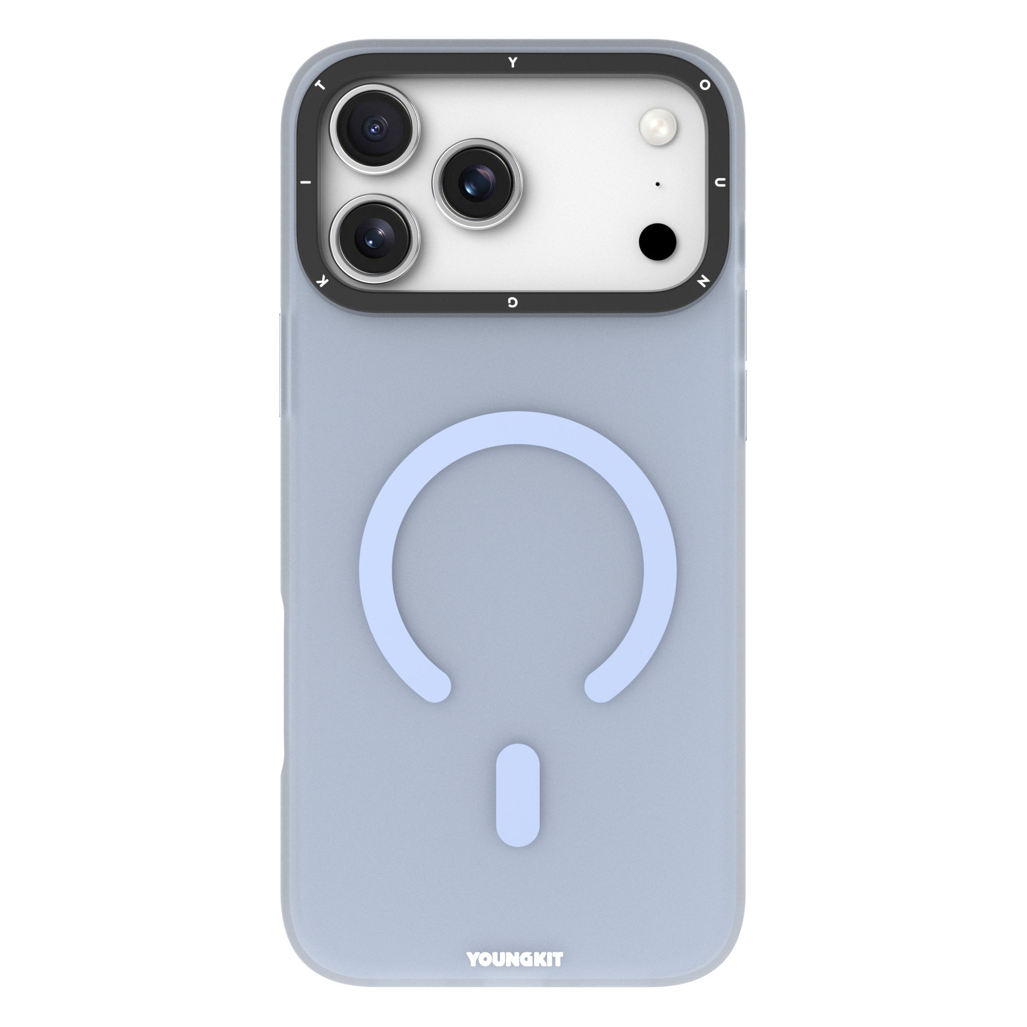 Protective Apple iPhone Back Cover - YOUNGKIT Hidden Sand Series Magsafe Case for iPhone 17 Pro (Light Blue)