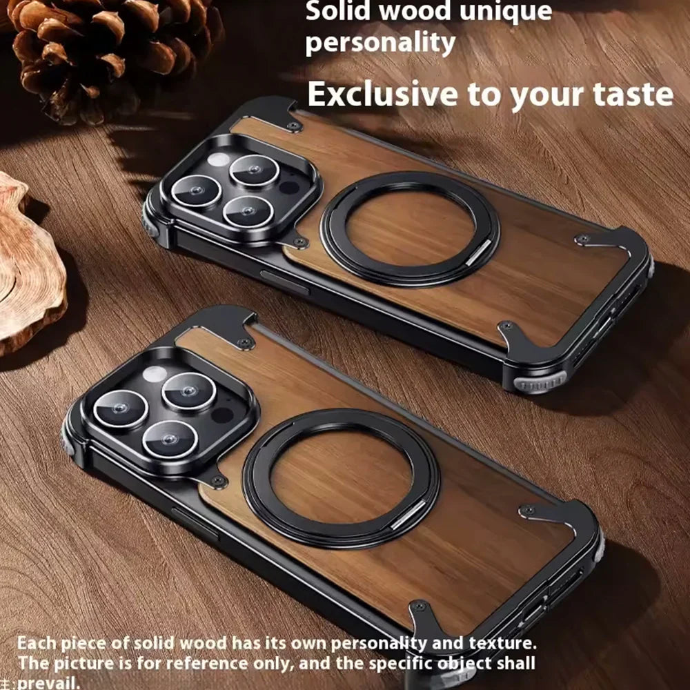 covermeup Walnut Lens Protection - iPhone Case