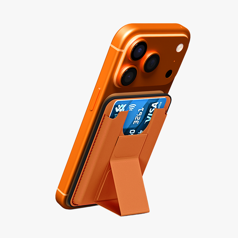 GRIPP Mag Pocket Stand MagSafe Wallet Card Holder - Orange