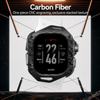 Aulumu A01 Case with Band for Apple Watch Ultra 1/2/3 | Carbon Fiber Cover | FKM Band