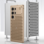 Samsung Galaxy S25 Ultra Full Metal Heat Dissipation Aluminum Cooling Case with Fragrance Aroma - Desert Mobile Case by CoverMeUp