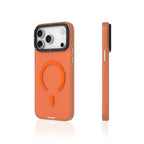 Protective Apple iPhone Back Cover - YOUNGKIT Hidden Sand Series Magsafe Case for iPhone 17 Pro Max (Orange) - Style 3