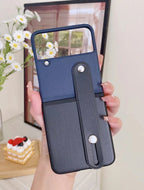 Folding Bracelet Stand Extendable Spray Painted Dual-Tone Stitching Frosted Texture Lens Protection Stylish Foldable Phone Case Cover Mobile Case by CoverMeUp - Style 2