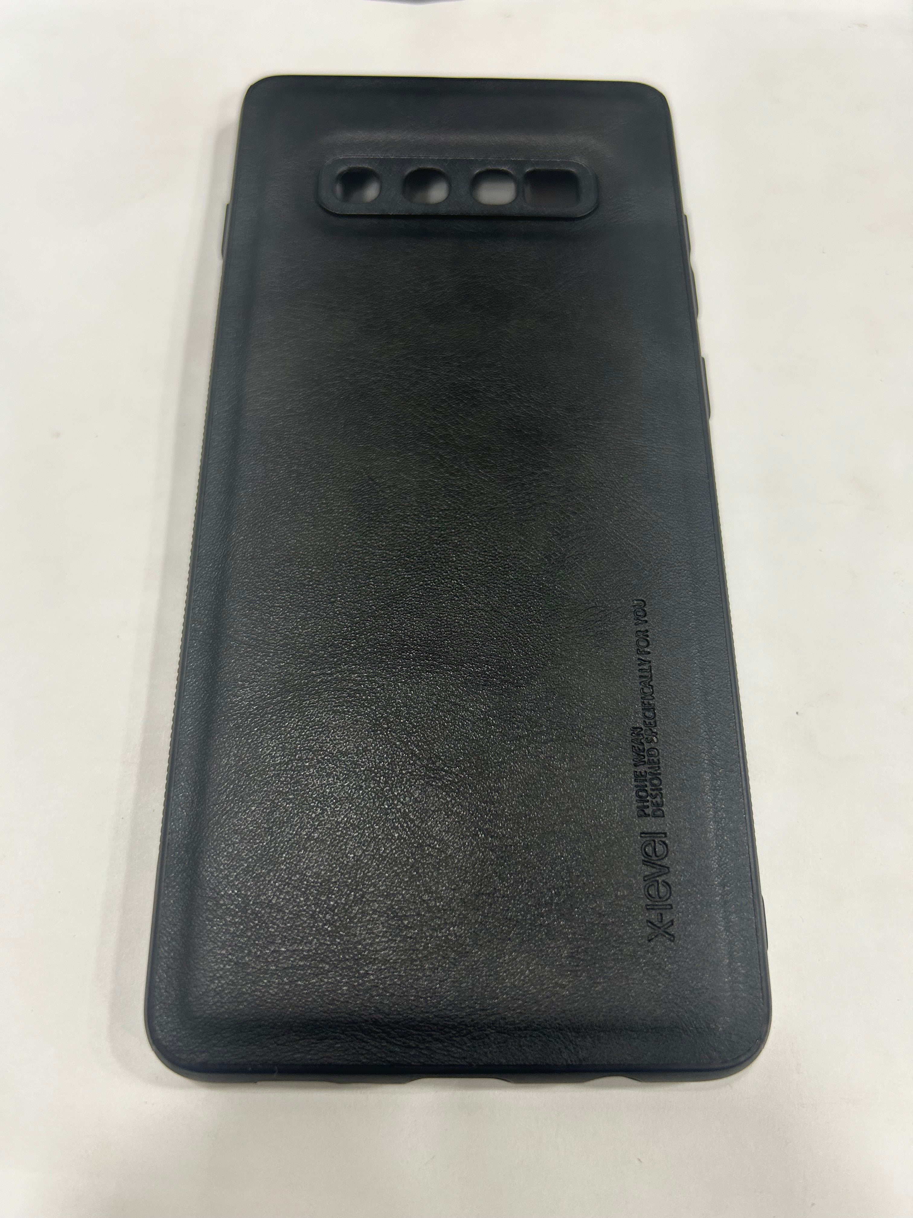 Leather Hard Case for Samsung Galaxy S10 Plus