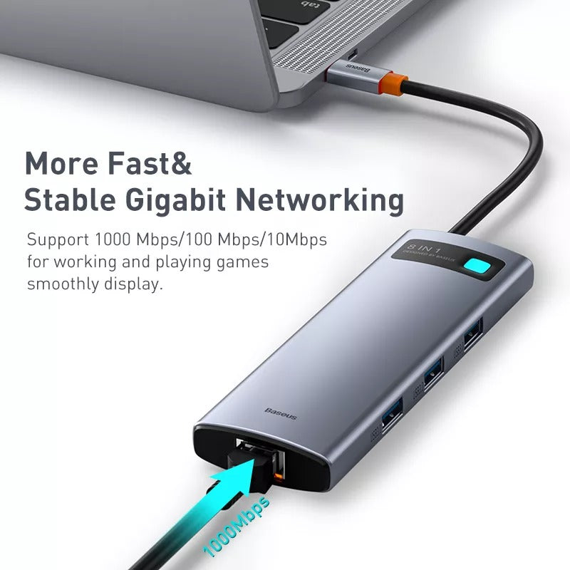 Baseus 8-in-1 USB C Hub Docking Station