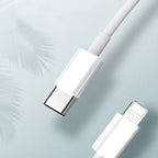 Protective Apple iPhone Back Cover - iPhone USB Type-C Power Adapter with Lightning Cable - Style 5