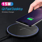 MC ® Sleek Design Qi Fast Wireless Charging Pad Mobile Case by CoverMeUp - Style 2