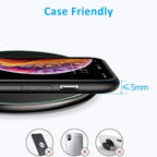 MC ® Sleek Design Qi Fast Wireless Charging Pad Mobile Case by CoverMeUp - Style 5