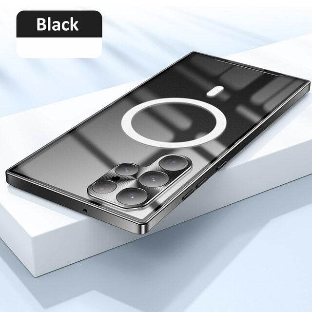 Matte Magsafe Case With Titanium Frame - Samsung Mobile Case by CoverMeUp - Style 13