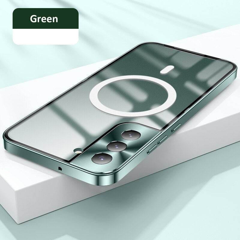 Matte Magsafe Case With Titanium Frame - Samsung Mobile Case by CoverMeUp - Style 21