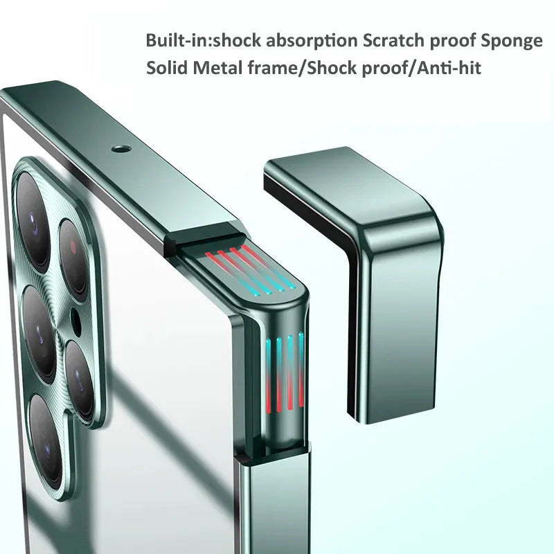 Luxury Ultra-Thin Magsafe Matte Metal Frame Case - Samsung Mobile Case by CoverMeUp - Style 24