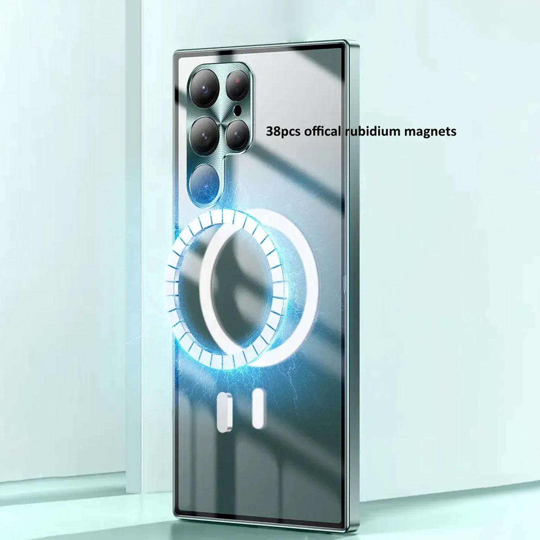 Matte Magsafe Case With Titanium Frame - Samsung Mobile Case by CoverMeUp - Style 18