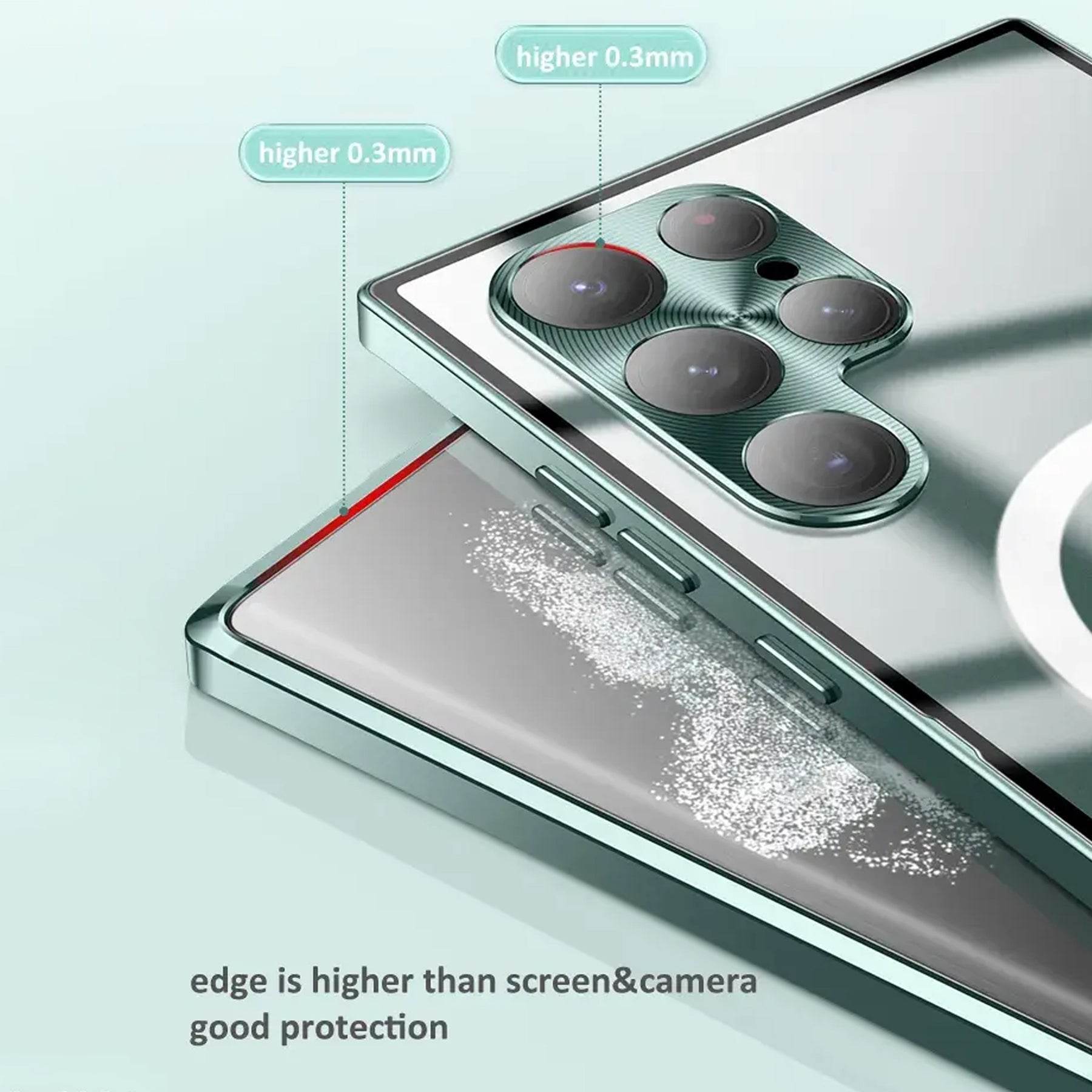 Matte Magsafe Case With Titanium Frame - Samsung Mobile Case by CoverMeUp - Style 16