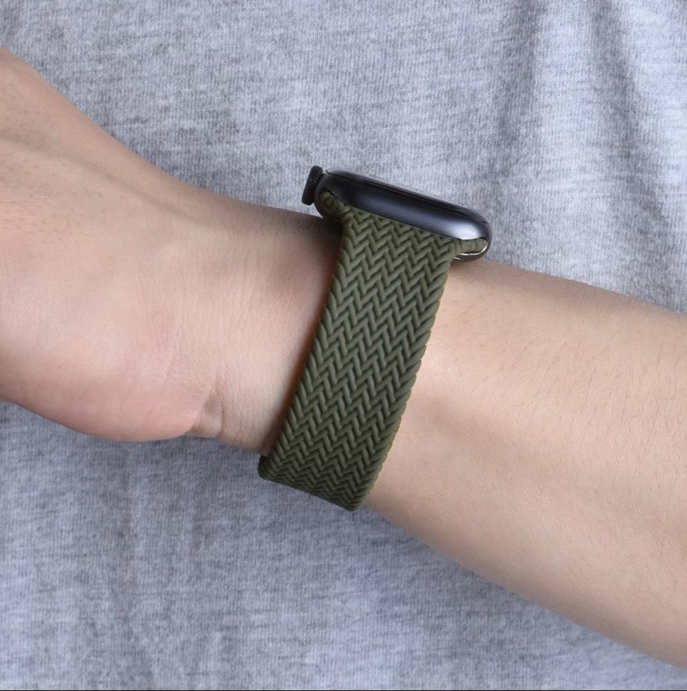 Woven Nylon Braided Solo Loop for Apple Watch Mobile Case by CoverMeUp - Style 7