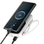 Qpow™ 10000mAh Power Bank with Type-C Cable Mobile Case by CoverMeUp - Style 8