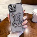 Glitter 3D Bear Protective Case Mobile Case by CoverMeUp - Style 13