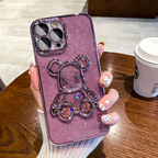 Glitter 3D Bear Protective Case Mobile Case by CoverMeUp - Style 4