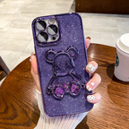 Glitter 3D Bear Protective Case Mobile Case by CoverMeUp - Style 5