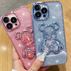 Glitter 3D Bear Protective Case Mobile Case by CoverMeUp - Style 3