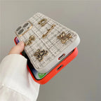 Bear Bling Cloth Texture Case Mobile Case by CoverMeUp - Style 12